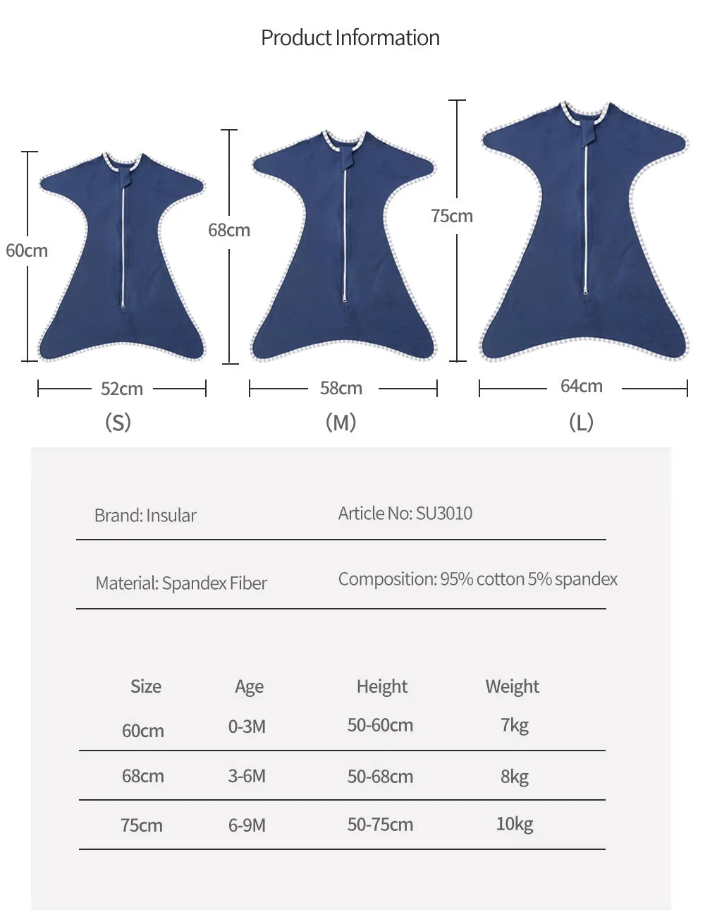 Calmiya™ Baby Anti-Startle Sleep Sack (0–9 Months)